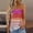Orange, variant on Uinagy Women's Striped Printed Elastic Casual Loose Comfortable Tube Top T-Shirt Vest Top