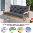 thumbnail image 4 of Porch Swing Cushions with Backrest, 2-3 Seater Waterproof Bench Pad Cushions, Thicken 4" Outdoor Swing Cushions, for Outdoor Patio Garden Furniture (40x47in, Dark Gray), 4 of 7