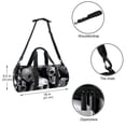 thumbnail image 5 of Skull Large Capacity Sports Bag, Gym Bags for Basketball and Soccer, 17.7 Inches with Interior Zipper Pocket, 5 of 6