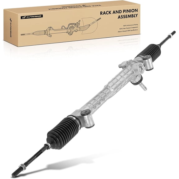 A-Premium Power Steering Rack Pinion Assembly with Inner Tie Rods Compatible with Chevrolet Malibu 2004-2012 Saturn Aura 2008-2009 Pontiac G6 2005-2010