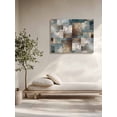 thumbnail image 5 of Blue Brown Geometric Wall Art for Living Room,Canvas Picture Wall Decor for Bathroom Bedroom,Modern Ombre Abstract Art Painting Artwork for Office Kitchen Hallway Dining Room Home Decorations 24"x32", 5 of 8