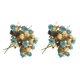 thumbnail image 4 of Injueey 2 uds flores de plástico multicolor opcional mano de obra fina seguridad flores artificiales rosas falsas azul claro 2piezas, 4 of 6