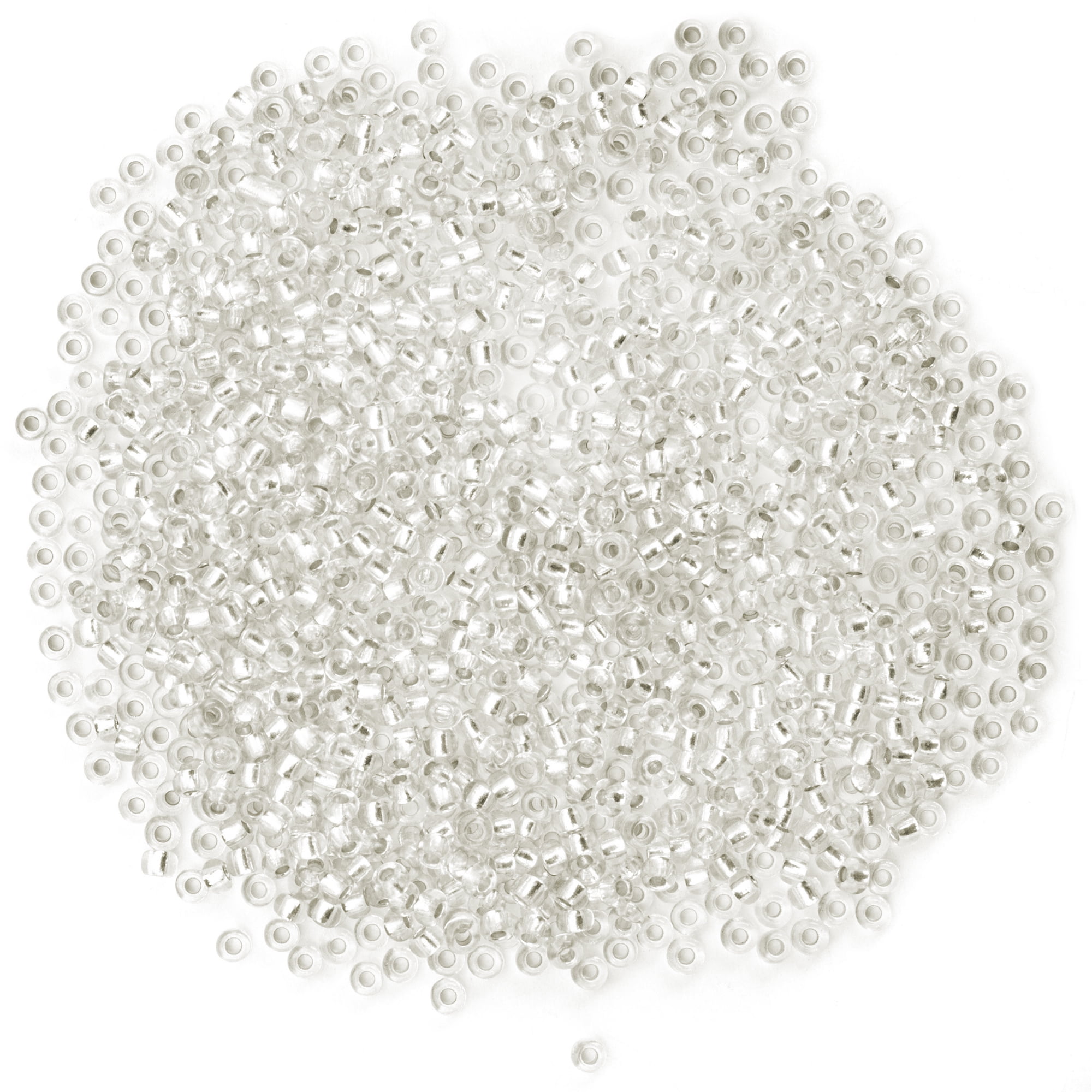 DIY Silver-lined Seed Beads 11/0, 40g, Clear, 2500+ Pieces
