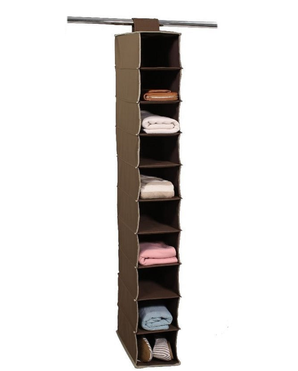 walmart hanging shoe organizer on Zuitcase 10 Shelf Hanging Closet Polypropylene Toys Shoes Organizer Walmart Com Walmart Com