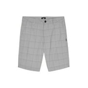 O'Neill Mens Westmont Plaid Short Grey 34