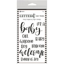 Ranger Letter It Clear Stamp Set 4"X6"-Baby