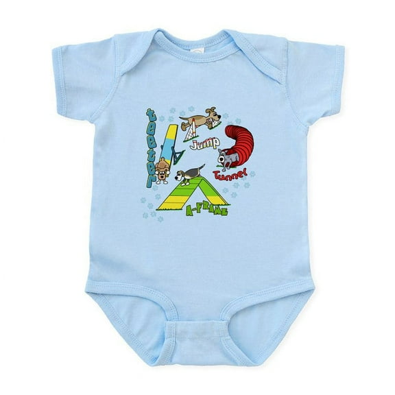 CafePress - Four Agility Obstacles Baby Creeper - Baby Light Bodysuit, Size Newborn - 24 Months