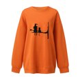 thumbnail image 3 of EHQJNJ Chandail en Molleton à Nœud pour Femmes Chandails en Molleton Tendance Surdimensionnés pour Femmes Chandails en Molleton à Capuche Col Rond Pull Décontracté Confortable Tenues de Mode Automne Vêtements Toutes Réservées pour Noël Chandail en Molleton, 3 of 3