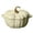 Cream White, variant on Smith & Clark 4 Quart Pumpkin Enameled Cast Iron Dutch Oven Casserole Pot with Lid, Cream White