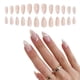 thumbnail image 1 of Uñas con diseño de almendras medianas y largas, uñas acrílicas de vórtice blanco desnudo, uñas de mujer, uñas postizas de uso diario, uñas de boda, pueden usar uñas (24 piezas), 1 of 5