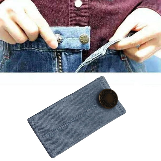 Botón de Extensión de Cintura Elástica de Te para Pantalones Hebil de Extensión Hebil de Ajuste de Cintura Hebil de Extensió Soledad Extensor de botón de pantalón