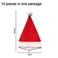 thumbnail image 2 of 20pcs Mini DIY Christmas Hat Design Lollipop Top Wraps Toppers Candy Packing Hat Wine Bottle Cap, 2 of 5