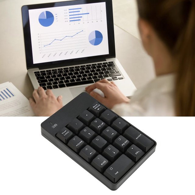 Clavier Numérique USB 18 Touches pour Ordinateur Portable PC avec Plug And Play, Design Petit et Compact