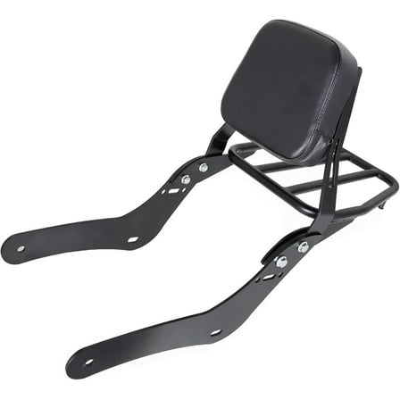 munirater Black Motorcycle Detachable Sissy Bar Backrest w/Pad & Luggage Rack Fits Replacement for Honda CMX500 CMX300 2017-2022