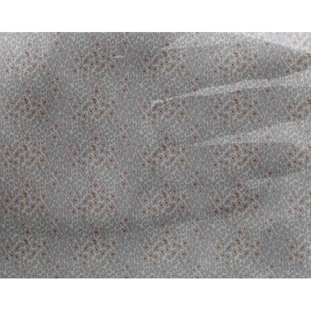 oneOone Georgette Viscose Fabric Leopard Animal Skin Print Sewing Fabric BTY 42 Inch Wide