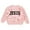 Light Pink, variant on Bobifish Baby Dark Ribbed Sweater “JESUS” Letter Print Long Sleeve Knitted Crewneck Sweater Casual Travle Home Wear Boys Girls Pullover Top