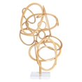 thumbnail image 2 of Modern Metal Acrylic Gold Sculpture, Gold, 2 of 5