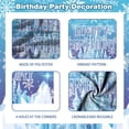 thumbnail image 6 of Frozen Birthday Party Decorations For Girls,Happy Birthday Backdrop,Banner,BlueBalloons,Table Cloth,Paper pom poms Party Supplies for Women, 6 of 7