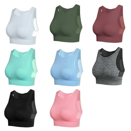 

cdar Bra Breathable Solid Color Wireless Sexy Wirefree Bra for Yoga Sports Bra