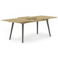 thumbnail image 5 of Beachside ACACIA WOOD 87" Wide Outdoor Extendable Dining Table in Light Teak, 5 of 12