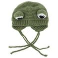 thumbnail image 2 of Cute Funny Knitted Dog Hat Adjustable Winter Pet Accessory For Small Medium Cats Dogs Red, 2 of 8