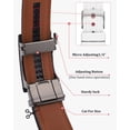 thumbnail image 3 of AWAYTR Men Ratchet Belt Leather Adjustable Trim to Fit No Holes Slide Dress Belt for Casual Formal Gift, 3 of 7