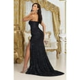 thumbnail image 6 of May Queen MQ2034 Juniors Womens Sequin Sweetheart Evening Formal Gown, 6 of 11