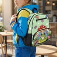 thumbnail image 2 of KUIFORTI Frog Mushroom Kids Backpack Toddler Bookbag Cute Print School Bag with Adjustable Straps Multiple Organizer Pockets for Preschool Kindergarten Daily Use, 2 of 7