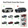 thumbnail image 3 of Roof Rack Cross Bar Cover, Easy Installation Protective Stylish Look Roof Rack Cross Bar End Cap  for Highlander XLE XSE Limited Platinum Models 2020 To 2024, 3 of 7