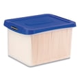 thumbnail image 2 of Bankers Box Heavy Duty Plastic File Storage, Letter/Legal, 14 x17.38 x10.5 , Blue, 2 of 8