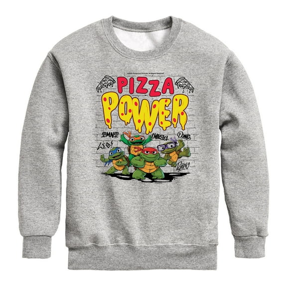Teenage Mutant Ninja Turtles Mutant Mayhem - Pizza Power - Toddler & Youth Crewneck Fleece Sweatshirt