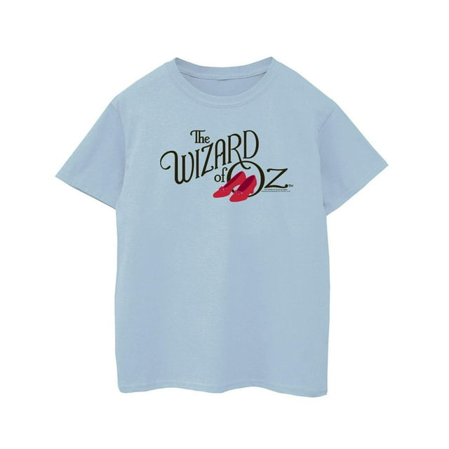 The Wizard Of Oz T-Shirt en Coton pour Filles avec Logo de Pantoufles Rubis