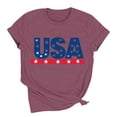 thumbnail image 7 of USA Flag Tee Shirt for Women 4th of July Independence Day Gift T Shirt Casual Short Sleeve American Proud T-Shirt Tops, 7 of 7