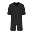 thumbnail image 4 of Dagugfen Two Piece Sets for Men Tracksuit Short Sleeve T Shirt and Shorts with Pockets Casual Daily Outfits for Duty Off, 4 of 6