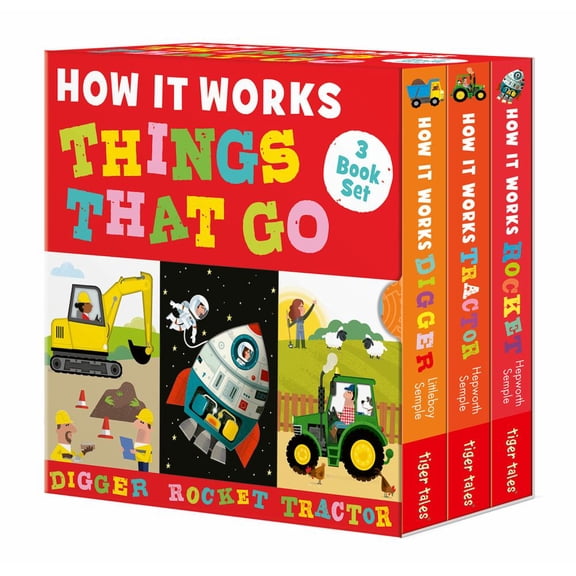 Amelia Hepworth: How It Works: Things That Go 3-Book Boxed Set: Digger; Rocket; Tractor (Hardcover)
