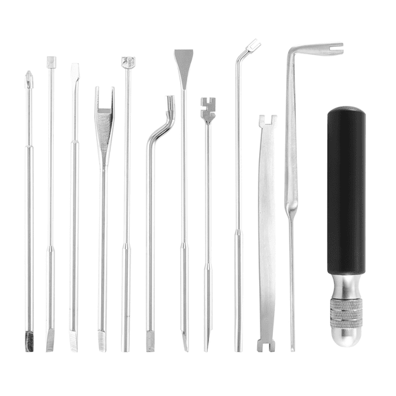 12 Pcs Piano Tuning Repair Tool Kit Piano Wrench Tool