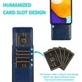 thumbnail image 3 of REQO Phone Case for Samsung Galaxy A53 5G 2022 with Tempered Glass Screen Protector Credit Card Holder Wallet Cover Stand Leather Cell Accessories Gaxaly A53 G5 Galaxies 53A SM A536U Women Men Blue, 3 of 7