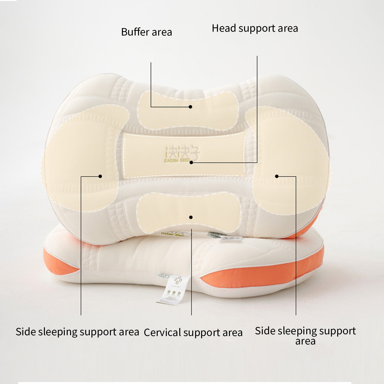 Pillows Standard Size Set of 1 Hotel Collection Bed Pillow for Sleeping Pillows 1 Pack for Back, Stomach or Side Sleepers Soft and Supportive Washable Pillows for Bedroom