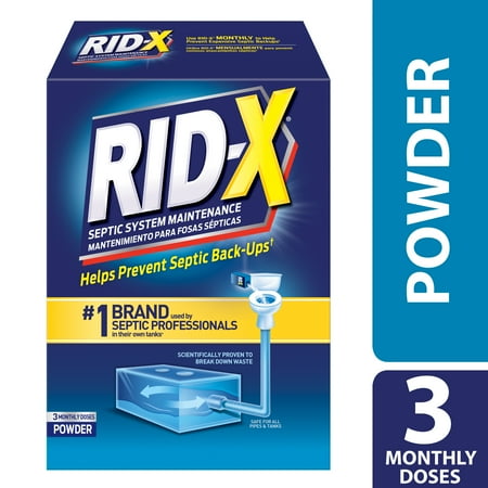 RID-X Septic Treatment, 3 Month Supply Of Powder, 29.4oz