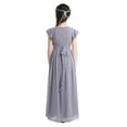 thumbnail image 4 of Aislor Little Big Girls First Communion Gown Sleeveless Bridesmaid Princess Dress, 4 of 7