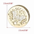 thumbnail image 4 of Wax Stamp Seal Head Replacement 1in Diameter Moon Stars Brass Head Only, 4 of 18