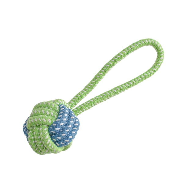Juguete de cuerda resistente para perros, con nudos, para masticar y jugar durante la dentición, para perros pequeños y cachorros