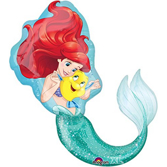 Little Mermaid Ariel Super Shape Mylar Foil Balloon