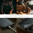 thumbnail image 5 of Allytechgroup Wallet Case for Apple iPhone 16, Premium Leather Flip Stand Cards Holder Business Type RFID Blocking Shockproof Phone Case Cover for iPhone 16, Black, 5 of 7