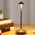 thumbnail image 3 of Yinanstore Bedside Table Lamp Dimming LED Nightlight USB Rechargeable Adjustable Brightness Black 11x35cm, 3 of 8