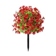 thumbnail image 5 of 22" Artificial Topiary Ball Flowers For Outdoors Planters, Spring Decoration, UV Resistant Faux Summer Plants, Fake Bushes Indoor Decor, Mix 4 Colors for Garden, Porch & Patio, 5 of 5
