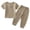 0-Brown&184, variant on Tiijoy Infant Boys Outfits Kids Lightweight Short Sleeve Tshirt Pants Set, Sizes 18-24M