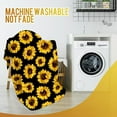 thumbnail image 4 of Sunflower Gifts Throw Blanket for Women - Living Room Home Bedroom Decor, Soft Fuzzy Yellow Flower Print Plush Blankets for Couch Sofa Bed Birthday Black Twin 60"x80", 4 of 5