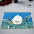 thumbnail image 1 of BSDHOME Ensemble de Table Tortue de Mer Tapis Alimentaire 12x18 Pouces, 1 of 4