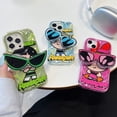 thumbnail image 4 of Feitian Girl + Bracket Interno Sarga Plata Cartón Teléfono Funda Compatible Para iPhone 14 14Plus 13 12 11 Pro Max XR IX Cobertura Completa A Prueba De Golpes Proteger Cubierta Suave, 4 of 4